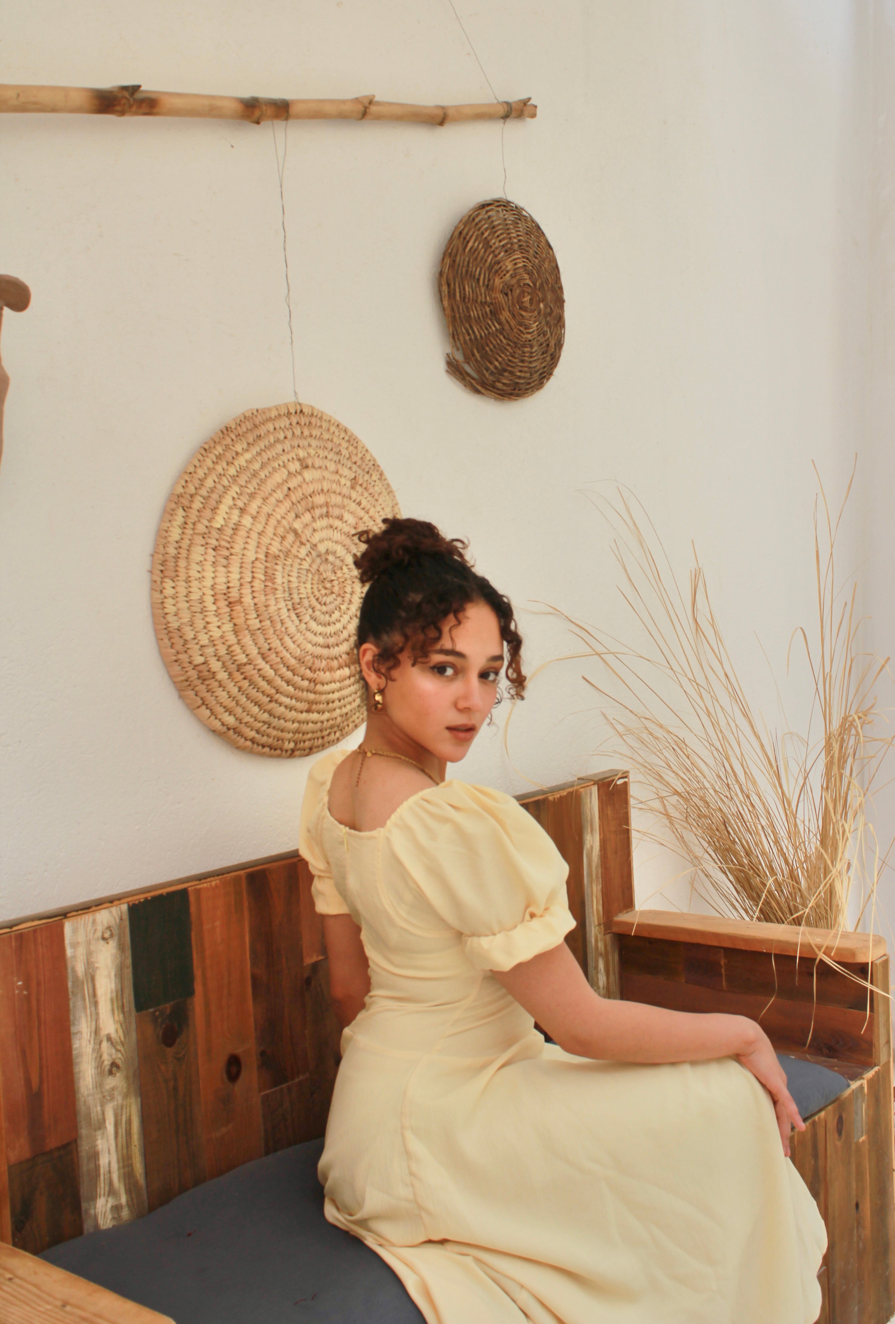 Sparkling linen summer dress