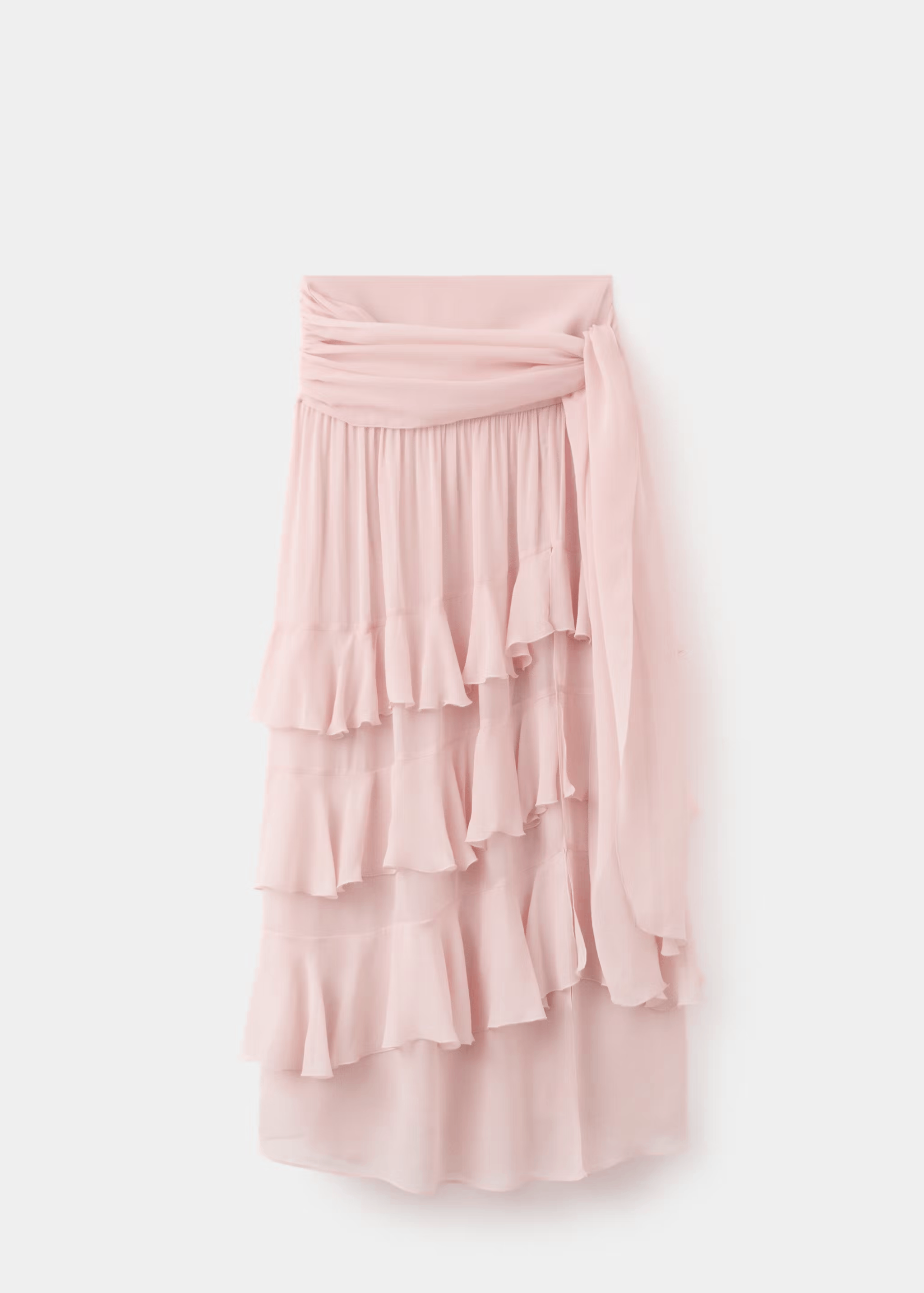 Ruffles tie skirt