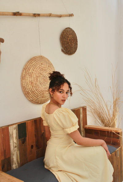 Sparkling linen summer dress