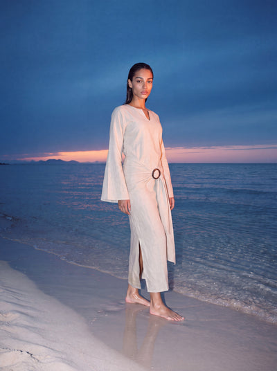 Flor de Verano Linen Dress