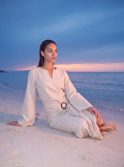 Flor de Verano Linen Dress